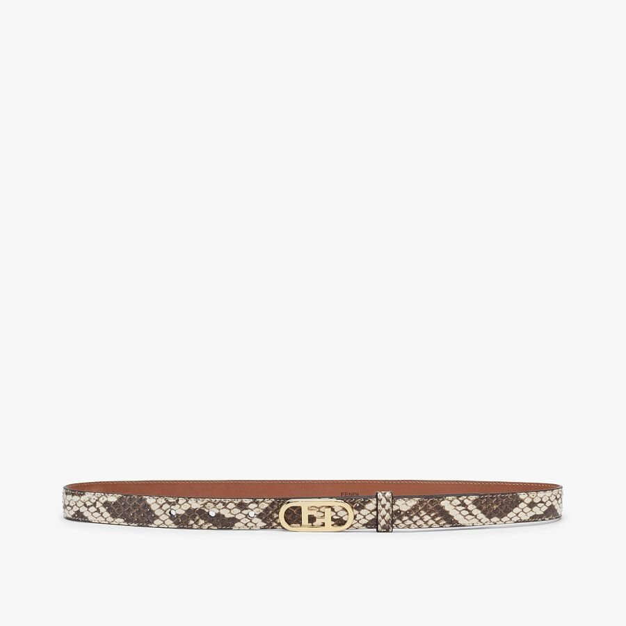 Fendi Brown Elaphe Belt