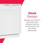 Frigidaire FDPC4221AW 24" Built-In Dishwasher, Front Control, White