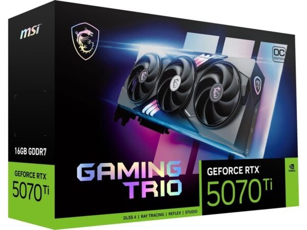 MSI Gaming GeForce RTX 5070 Ti 16GB GDDR7 PCI Express 5.0 Graphics Card RTX 5070 Ti 16G GAMING TRIO OC