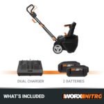 Worx WG471 40V Power Share 20" Cordless Snow Blower with Brushless Motor