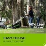 Greenworks 60V 25" Cordless Brushless Self-Propelled Mower + Two (2) 4.0Ah Batteries & Dual Port Charger