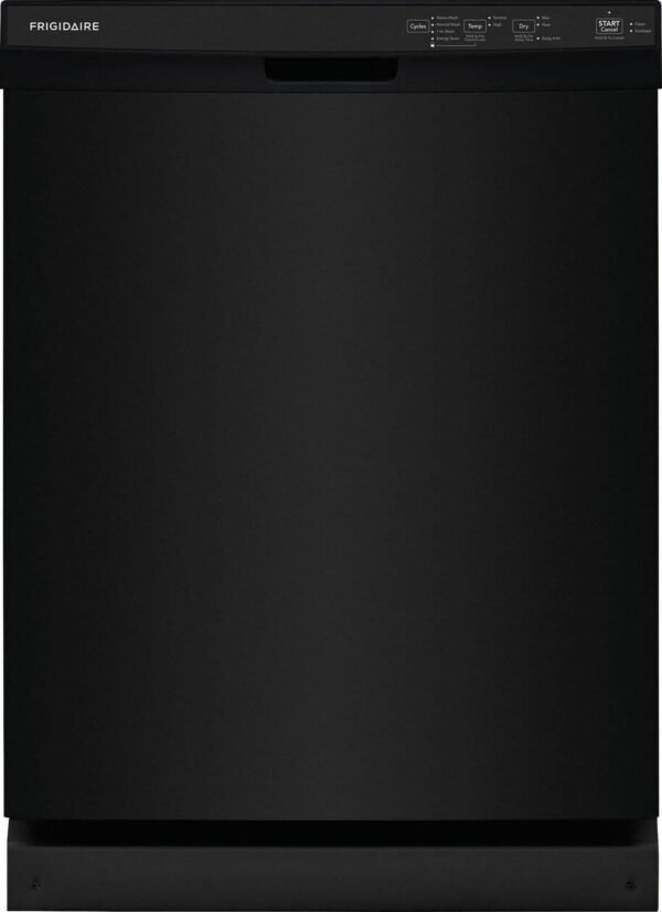 Frigidaire 24″ Built-In Dishwasher, Front Control, Black