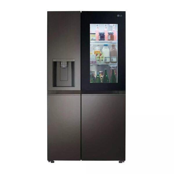 LG LRSOS2706D 27 Cu. Ft. Black Stainless Steel Side-by-Side Smart Refrigerator