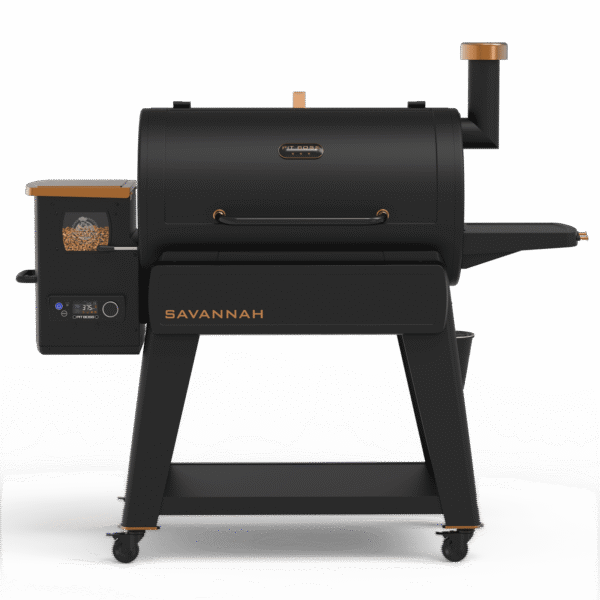 Pit Boss Pellet Smoker, Savannah 1500 Square Inch Wood Fired Pellet Grill, Onyx Series