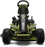 RYOBI 38 in. 100Ah Battery Rear Engine Electric Riding Lawn Mower and Bagging Kit