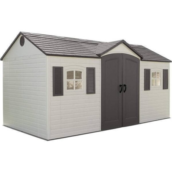 D Plastic Storage Shed 8 ft. W x 20 ft