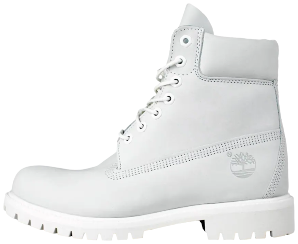Premium 6 Inch Boots White