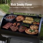 Z GRILLS Backyard Warrior 697 sq.in 8-in-1 Wood Pellet Grill Smoker with PID V3.0 Technology, LCD Screen, Meat Probes and Rain Cover