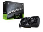 MSI GeForce RTX 5070 12G SHADOW 2X OC Graphics Card, 12GB GDDR7, DPx3, HDMIx1, DLSS 4