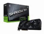 MSI GeForce RTX 5070 Ti 16G SHADOW 3X OC – Graphics card – GeForce RTX 5070 Ti – 16 GB GDDR7 – PCI Express 5.0 – 3 x DisplayPort, HDMI