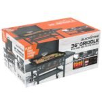 Blackstone Original Outdoor Griddle, 4-Burner 36" Propane Flat Top Grill with Hood, Black