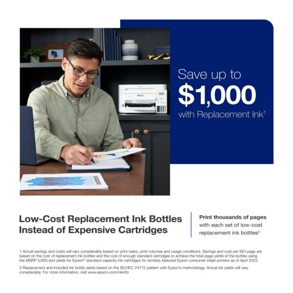 Epson EcoTank ET-4850 All-in-One Cartridge-Free Supertank Printer