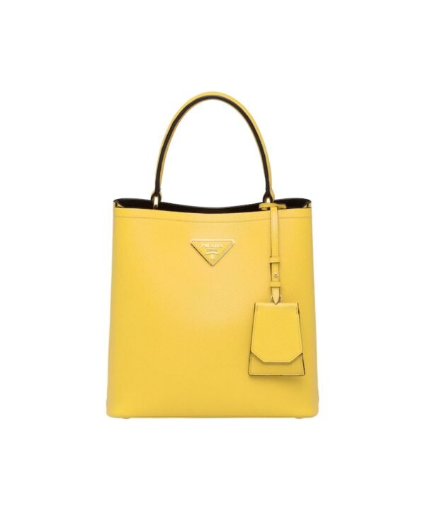 Medium Saffiano Leather Prada Panier Bag