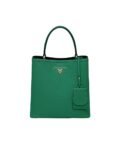 Medium Saffiano Leather Prada Panier Bag