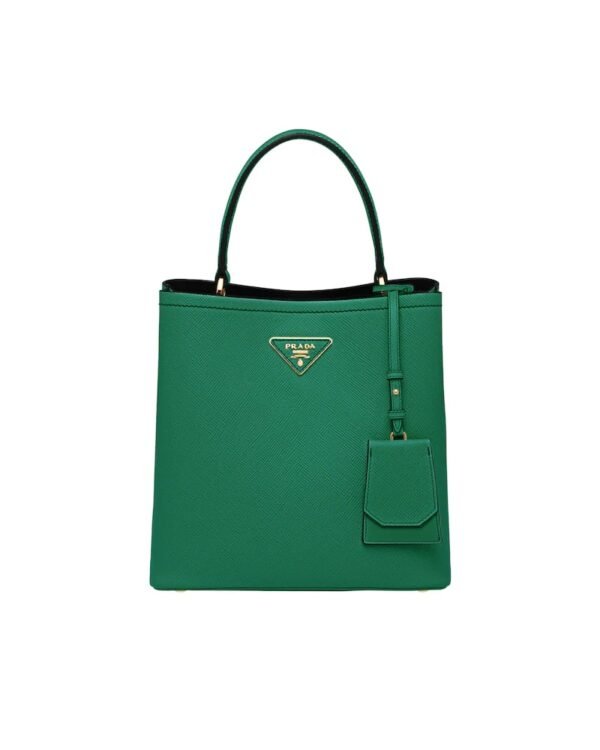 Medium Saffiano Leather Prada Panier Bag