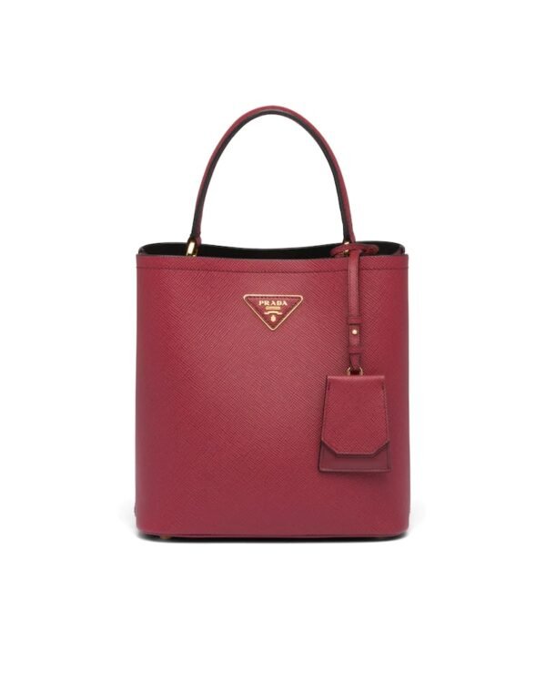 Medium Saffiano Leather Prada Panier Bag