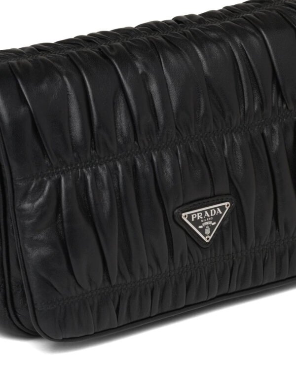 Gaufré Nappa Leather Shoulder Bag