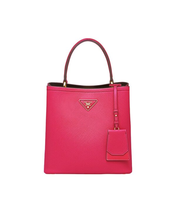 Medium Saffiano Leather Prada Panier Bag