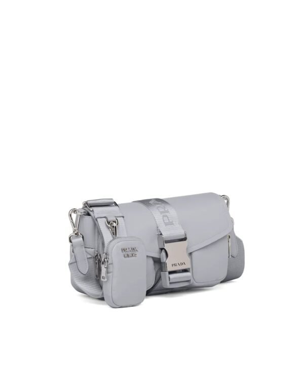 Prada Pocket Nylon and Brushed Leather Bag