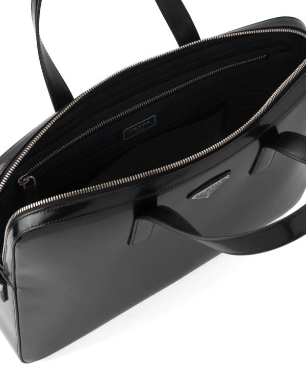 Prada Brushed Leather Briefcase