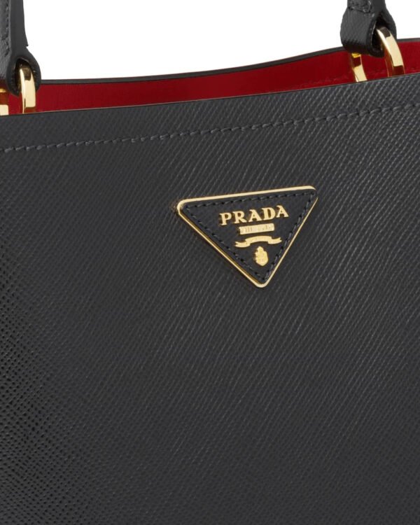 Medium Saffiano Leather Prada Panier Bag