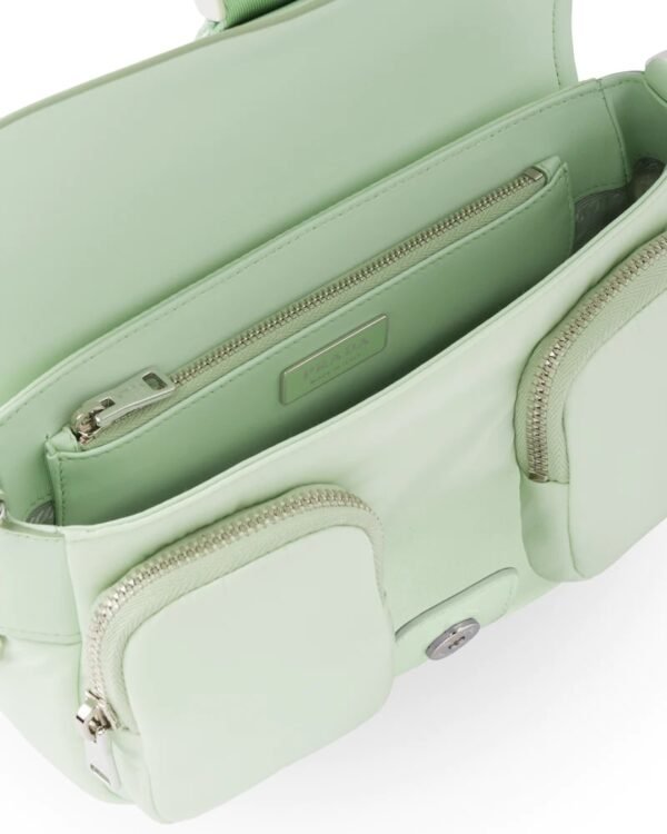 Prada Pocket Nylon and Brushed Leather Bag