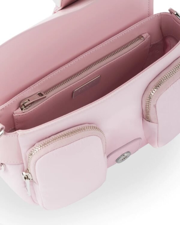 Prada Pocket Nylon and Brushed Leather Bag