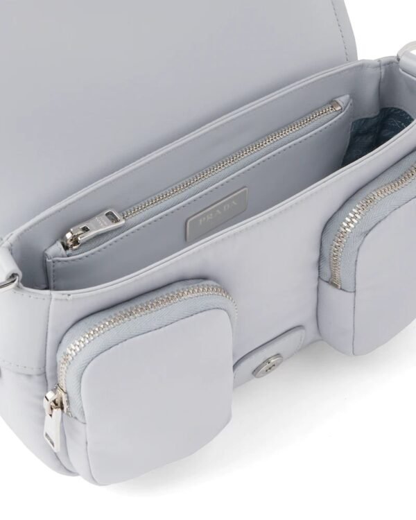 Prada Pocket Nylon and Brushed Leather Bag