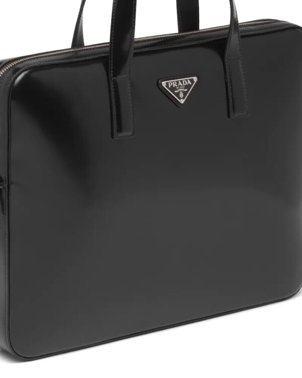 Prada Brushed Leather Briefcase
