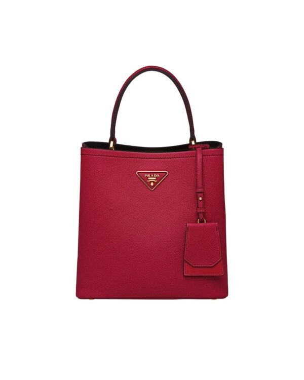 Medium Saffiano Leather Prada Panier Bag