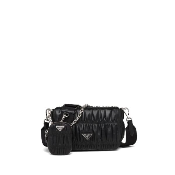 Gaufré Nappa Leather Shoulder Bag