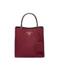 Medium Saffiano Leather Prada Panier Bag