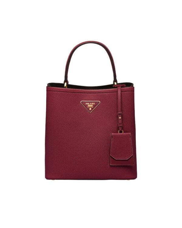 Medium Saffiano Leather Prada Panier Bag