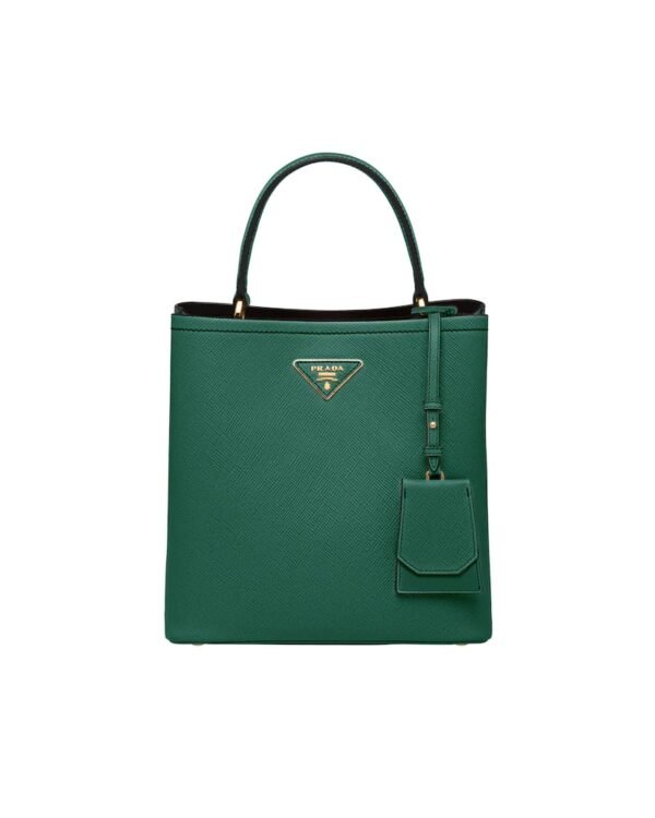Medium Saffiano Leather Prada Panier Bag