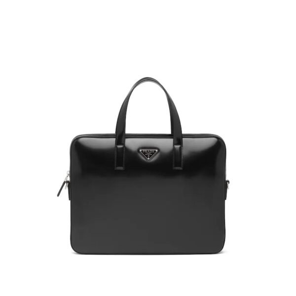 Prada Brushed Leather Briefcase