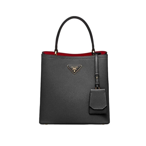 Medium Saffiano Leather Prada Panier Bag