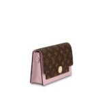 Louis Vuitton FLORE CHAIN WALLET Rose Ballerine Pink