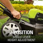 Greenworks Pro 80V 21-Inch Brushless Self-Propelled Lawn Mower, 4Ah Battery Included MO80L410