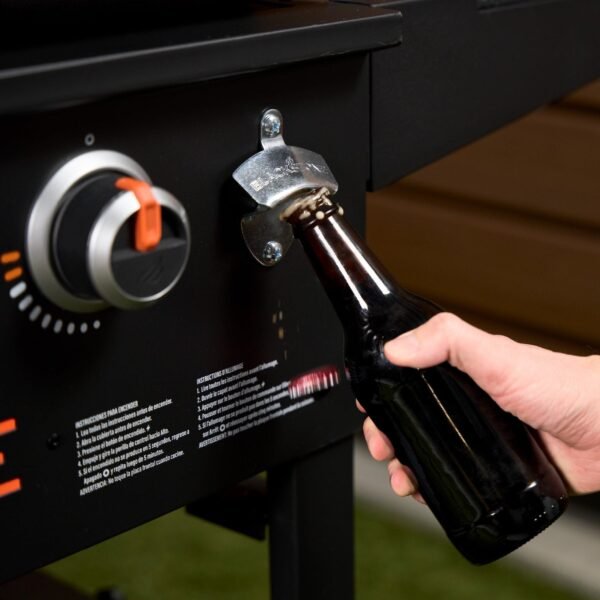 Blackstone Original Outdoor Griddle, 4-Burner 36″ Propane Flat Top Grill with Hood, Black