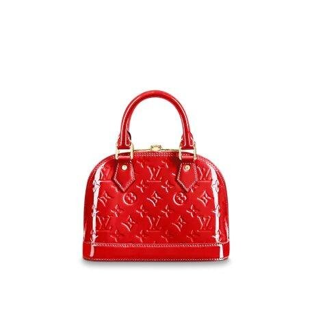 Louis Vuitton ALMA BB Cerise Red