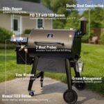 Z GRILLS Backyard Warrior 697 sq.in 8-in-1 Wood Pellet Grill Smoker with PID V3.0 Technology, LCD Screen, Meat Probes and Rain Cover