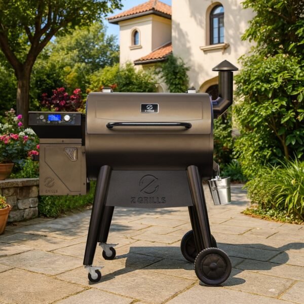 Z GRILLS Backyard Warrior 697 sq.in 8-in-1 Wood Pellet Grill Smoker with PID V3.0 Technology, LCD Screen, Meat Probes and Rain Cover