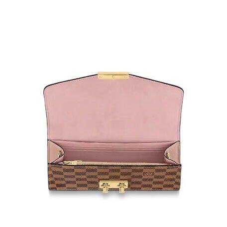 Louis Vuitton CROISETTE CHAIN WALLET Magnolia Pink