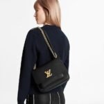 Louis Vuitton LOCKME CHAIN PM Black