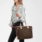 Louis Vuitton NEVERFULL MM Bag Cerise Red