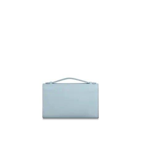 Louis Vuitton LOCKME CLUTCH Olympe Blue
