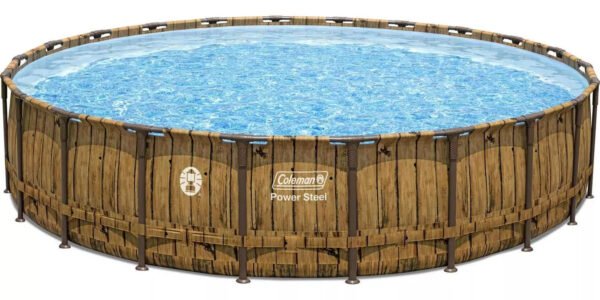Coleman Power Steel 22′ x 52 Round Above Ground Pool Set