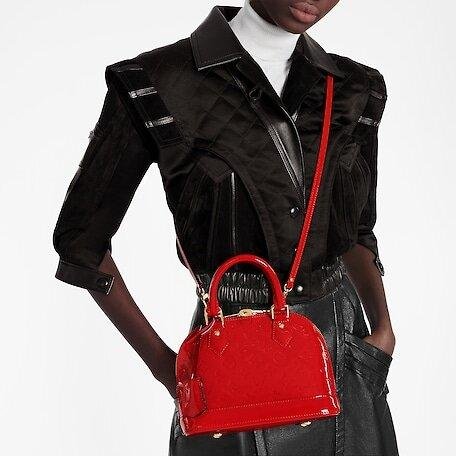 Louis Vuitton ALMA BB Cerise Red