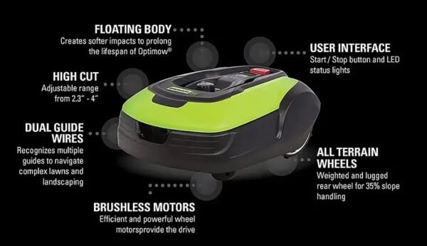 Greenworks Optimow Robotic Lawn Mower – XportStore