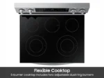 Samsung 6.3 Cu. Ft. Smart Freestanding Electric Range NE63A6311SS